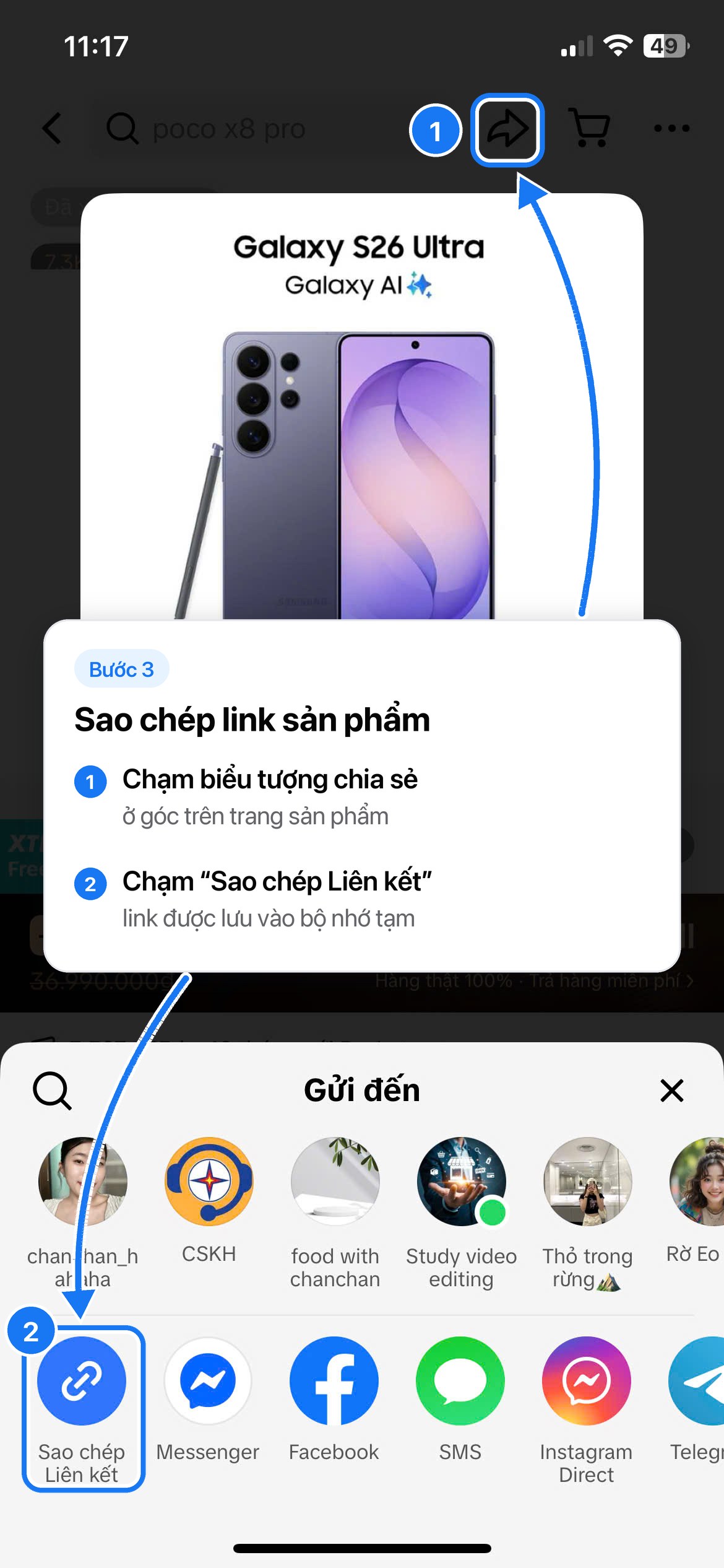Bước 03: Sao chép link sản phẩm